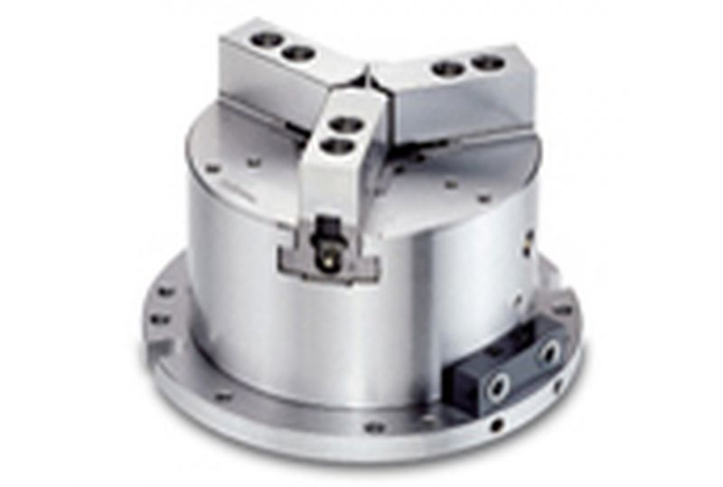 內(nèi)藏式中空(氣)油壓三爪夾盤